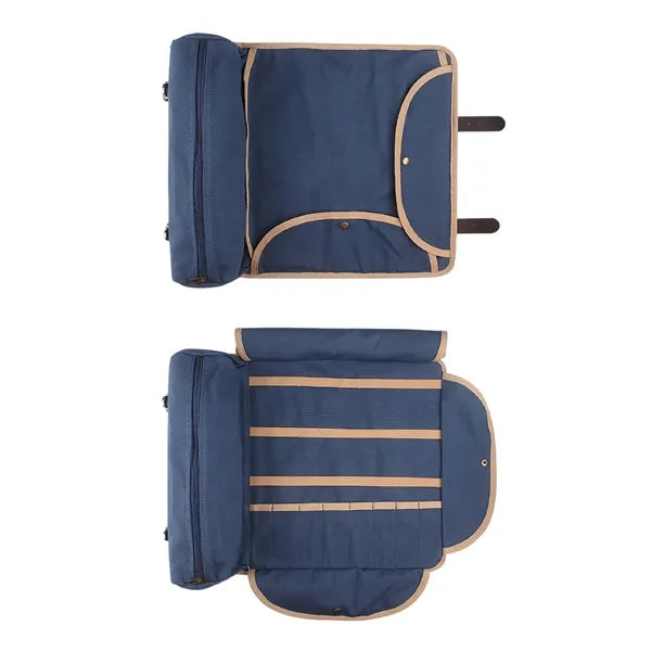 Portable Bartender Kit Roll Up Canvas Cocktail Tool Set