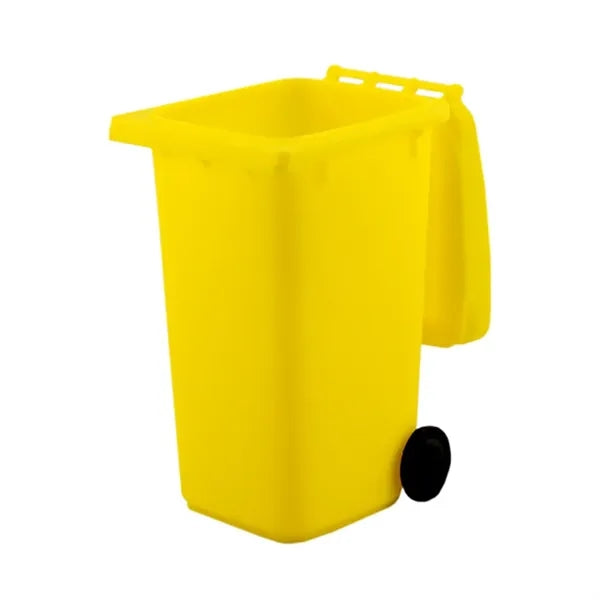 Mini Desktop Trash Can Style Pen Holder