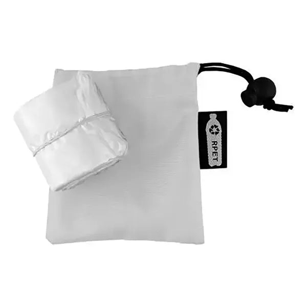 Packable Semi-Transparent Rain Poncho With RPET Pouch