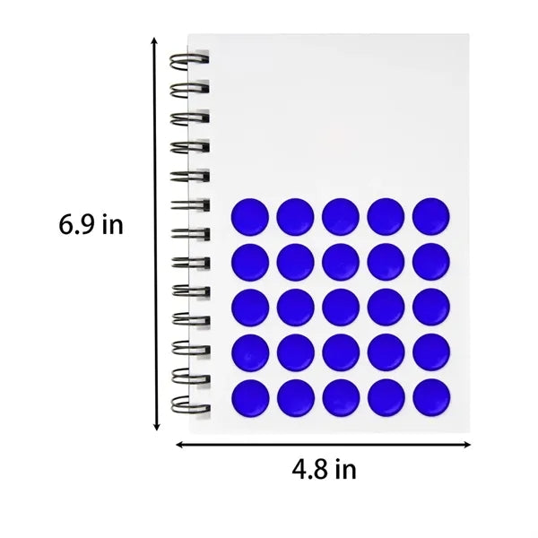Silicone Pop Bubble Spiral Notebook