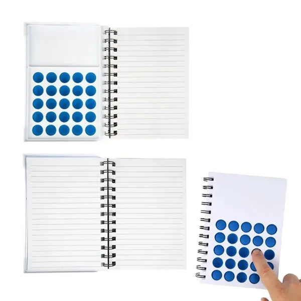Silicone Pop Bubble Spiral Notebook