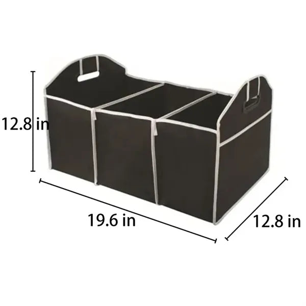 Non Woven Car Trunk Organizer With Three Compartments