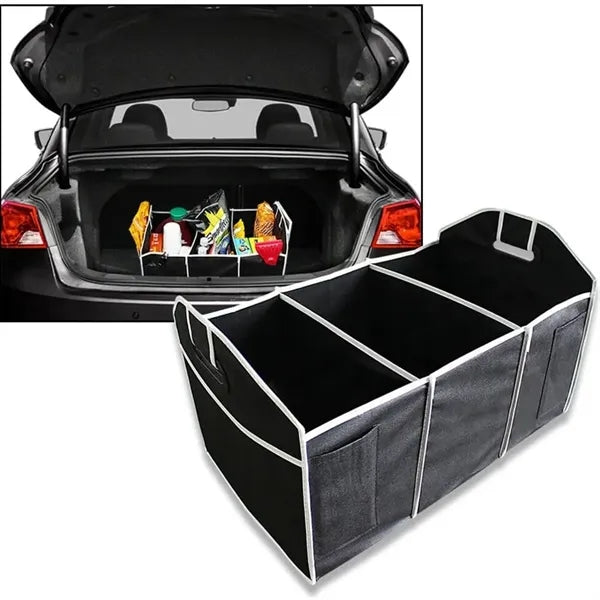 Non Woven Car Trunk Organizer With Three Compartments