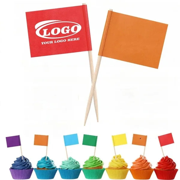 Full-Color Imprint Cocktail/Food Paper Flag