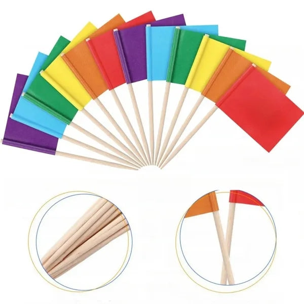 Full-Color Imprint Cocktail/Food Paper Flag