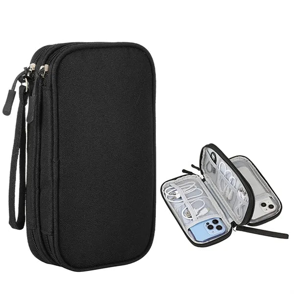 Portable Electronics Cable Accessories Organizer Case