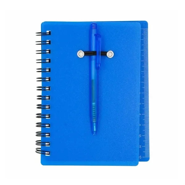 Spiral Notebook Set with Pen and Sticky Notes