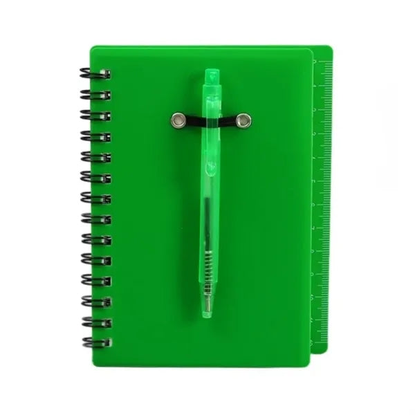 Spiral Notebook Set with Pen and Sticky Notes