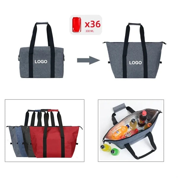 20L Large-Capacity Tote Bag Cooler Bag for Picnics & Grocery