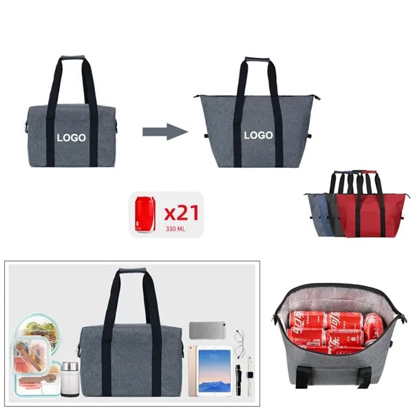 10L Large-Capacity Tote Bag Cooler Bag for Picnics & Grocery