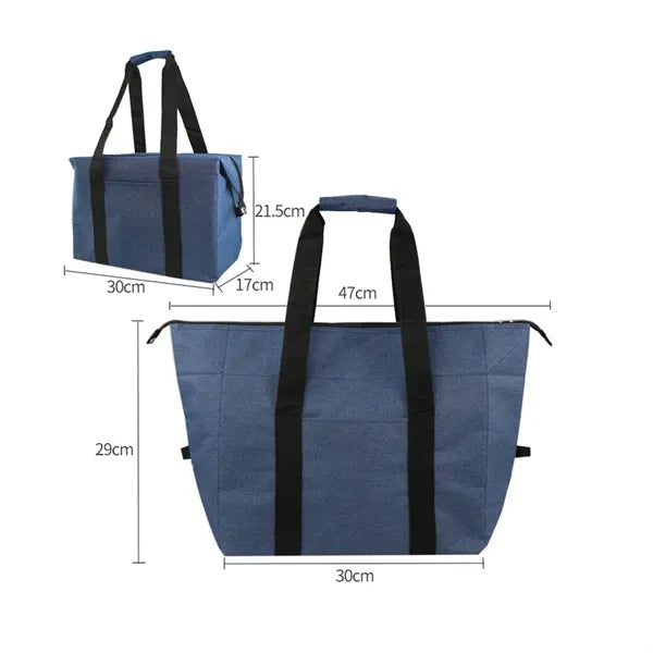 10L Large-Capacity Tote Bag Cooler Bag for Picnics & Grocery