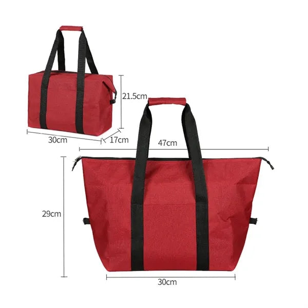 10L Large-Capacity Tote Bag Cooler Bag for Picnics & Grocery