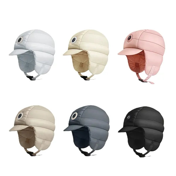 Insulated Winter Waterproof Puffer Hood Cap