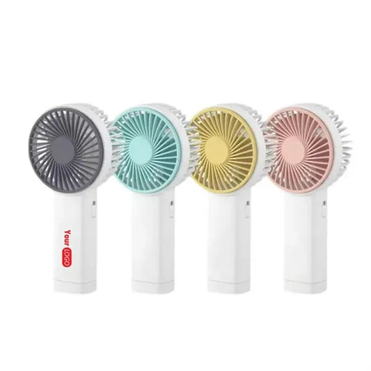 USB Rechargeable Small Personal Handheld Fan with Light