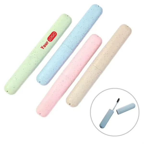 Travel Wheat Straw Toothbrush Case