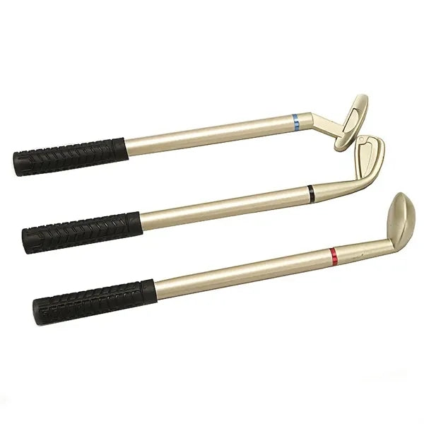 Golf Pen Holder Mini Desk Gift with 3 Ballpoint Pens