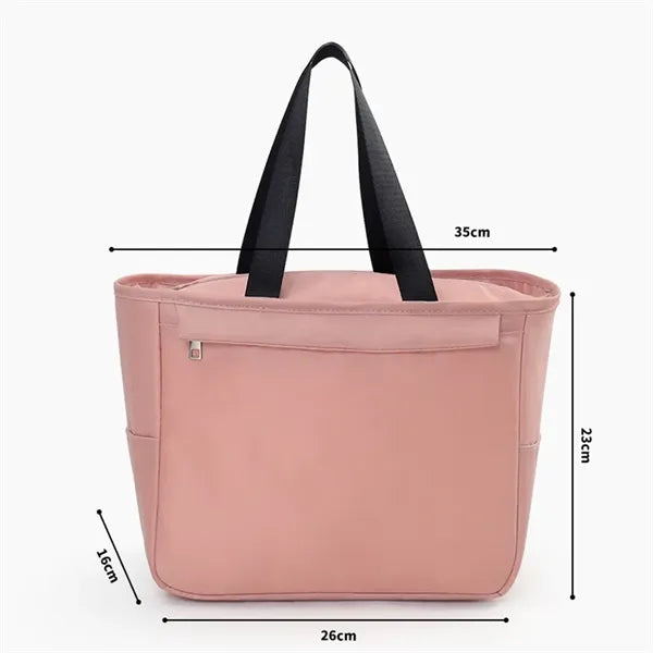 Pink Polyester Lunch Bag Or Cooler Bag
