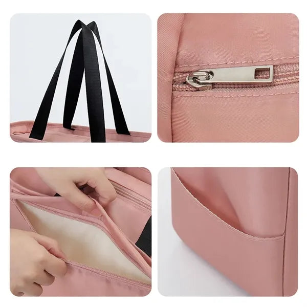 Pink Polyester Lunch Bag Or Cooler Bag