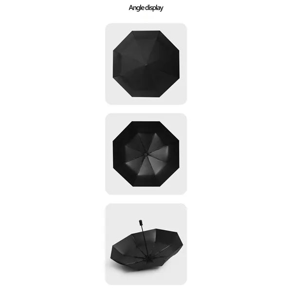 Dual-Use Folding Umbrella for Sun and Rain