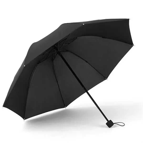 Dual-Use Folding Umbrella for Sun and Rain