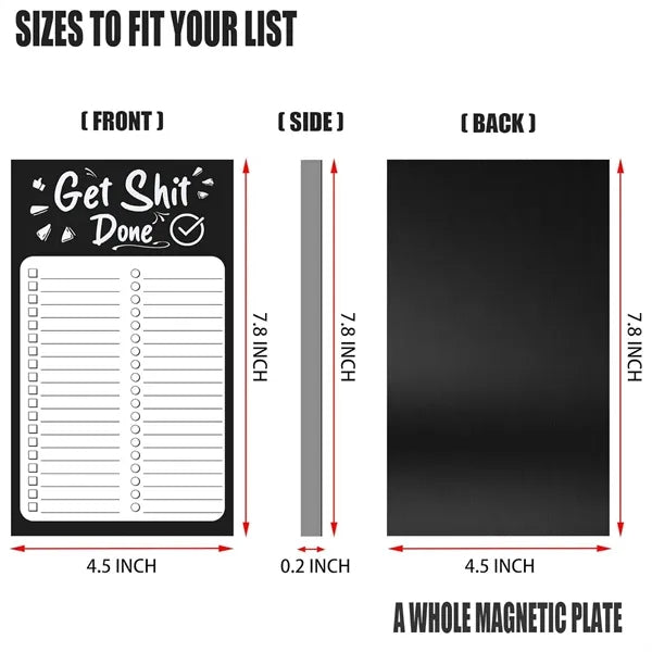 Magnetic Sticky Notebook For Fridge/Office/Desk