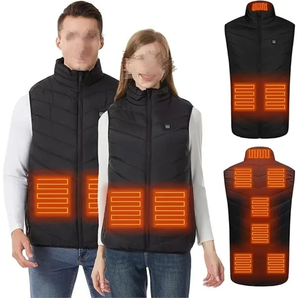 9 Heating Areas Warming Heated Unisex Vest