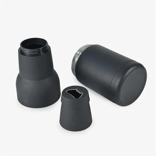 3-In-1 Insulated Can Cooler With Bottle Opener