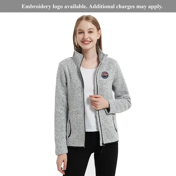 Women's Full-Zip Sweater Fleece Jacket