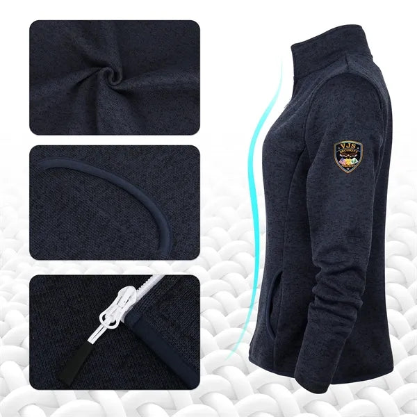 Women's Full-Zip Sweater Fleece Jacket