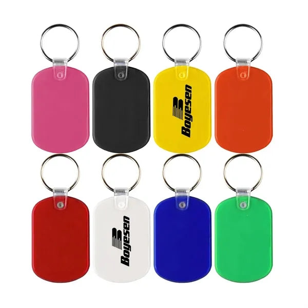 Oval Shape PVC Keychain