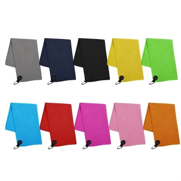 Magnetic Golf Towel With Carabiner Clip