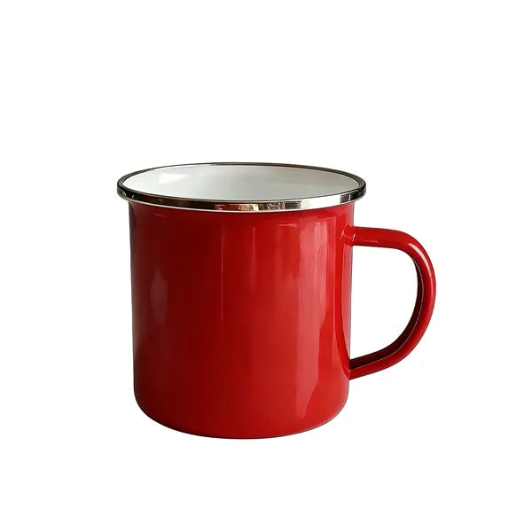 12 OZ Stainless Steel Metal Cup Campfire Enamel Mug