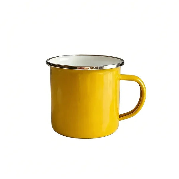 12 OZ Stainless Steel Metal Cup Campfire Enamel Mug