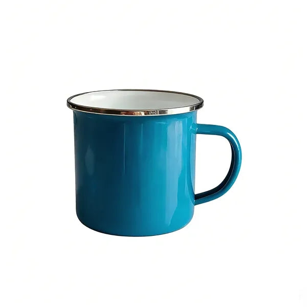 12 OZ Stainless Steel Metal Cup Campfire Enamel Mug