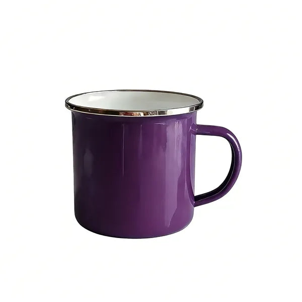 12 OZ Stainless Steel Metal Cup Campfire Enamel Mug