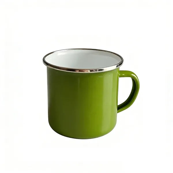 12 OZ Stainless Steel Metal Cup Campfire Enamel Mug