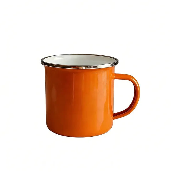12 OZ Stainless Steel Metal Cup Campfire Enamel Mug