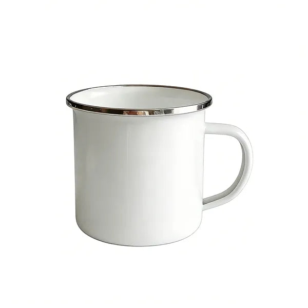 12 OZ Stainless Steel Metal Cup Campfire Enamel Mug