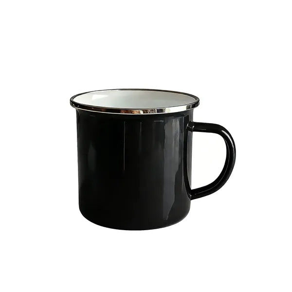 12 OZ Stainless Steel Metal Cup Campfire Enamel Mug