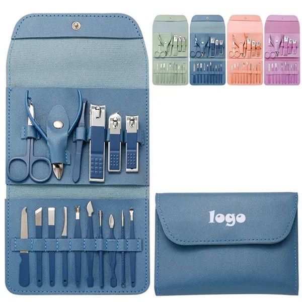 Stainless Steel Nail Clipper Set Folding Bag