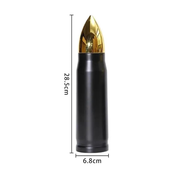 17 oz. Bullet Shaped Stainless Steel Vacuum Bottle