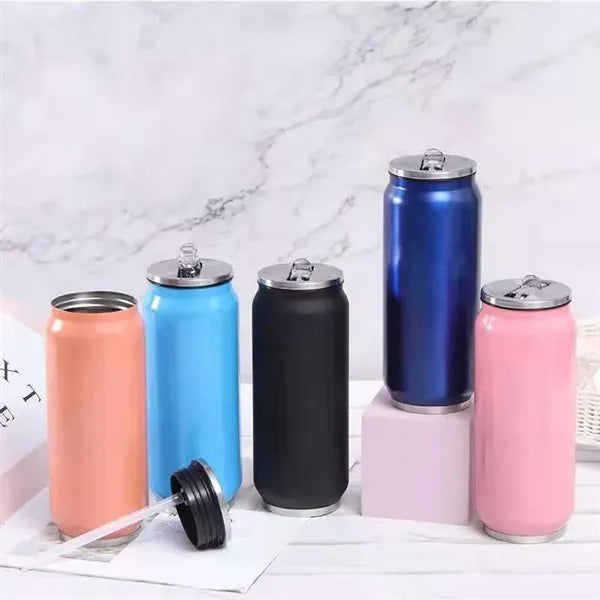 Stainless Steel Pop Can Coke Straw Water Cup