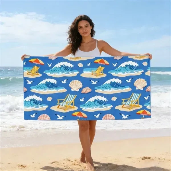 Full Color Microfiber Sandproof Beach Towel