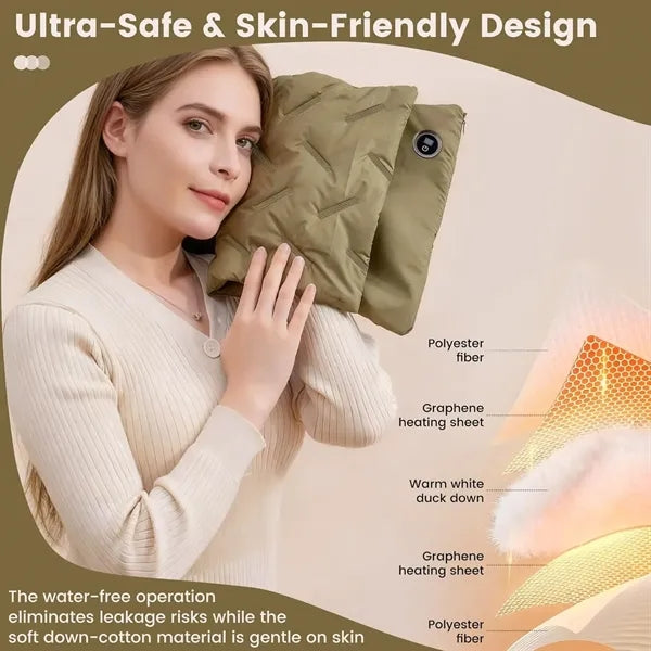 Rechargeable Down Light Hand Warmer Muff