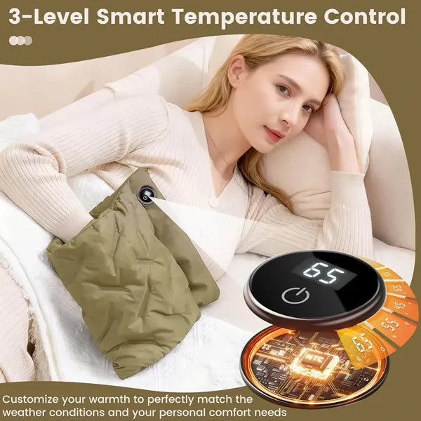 Rechargeable Down Light Hand Warmer Muff