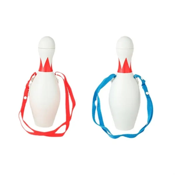 Bowling Pin Shaped Water Bottle with Strap