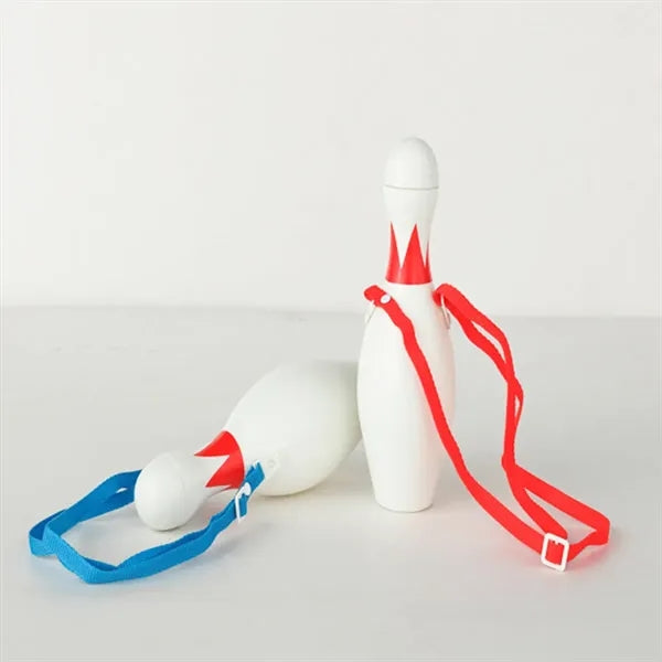 Bowling Pin Shaped Water Bottle with Strap