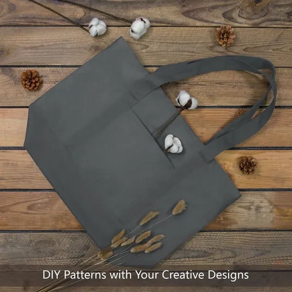 Canvas Tote Bag with Zipper