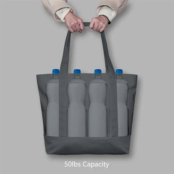 Canvas Tote Bag with Zipper