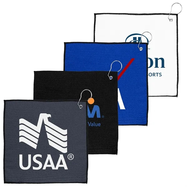 ProWaffle 12x12 rPET Golf Towel